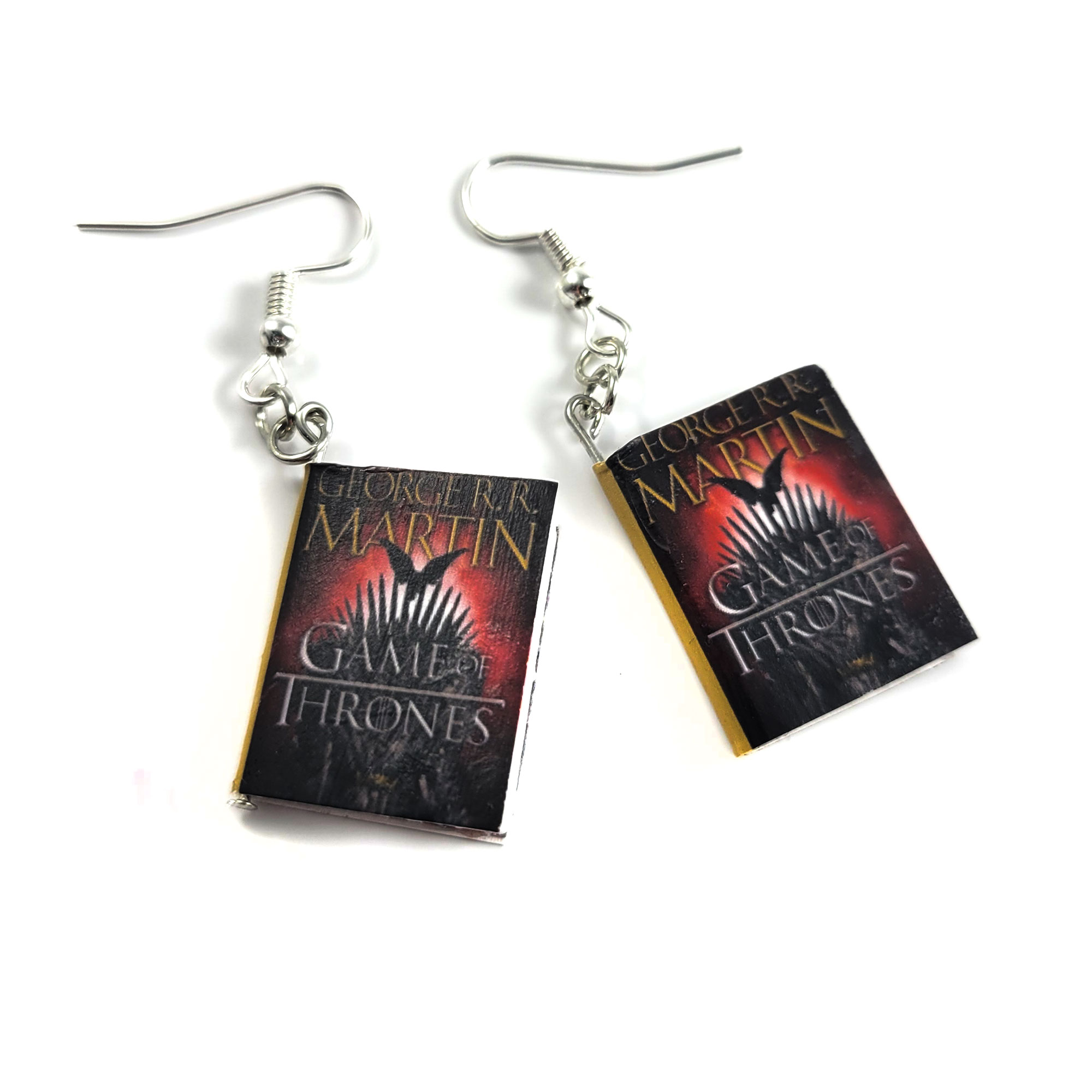 Game of Thrones Literature Lover Book Earrings by Wilde Designs