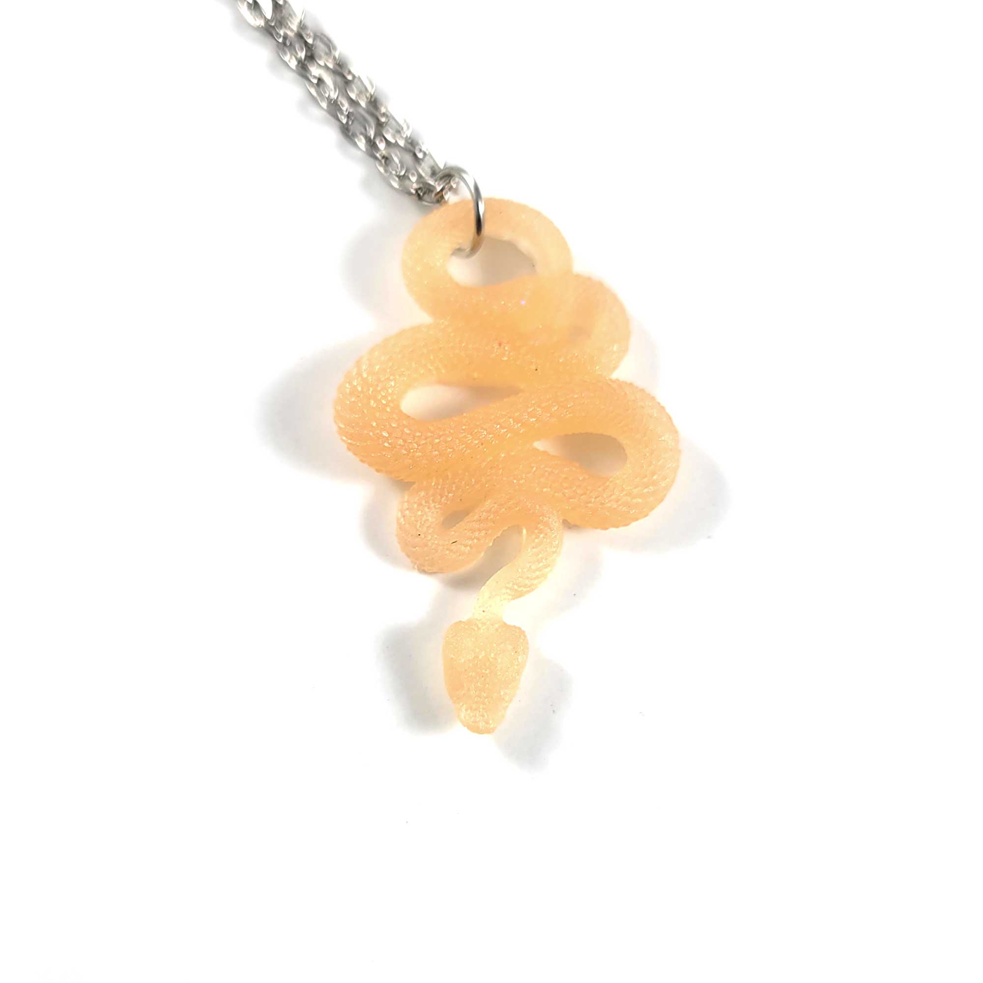 Peach Serpent Necklace by Wilde Designs