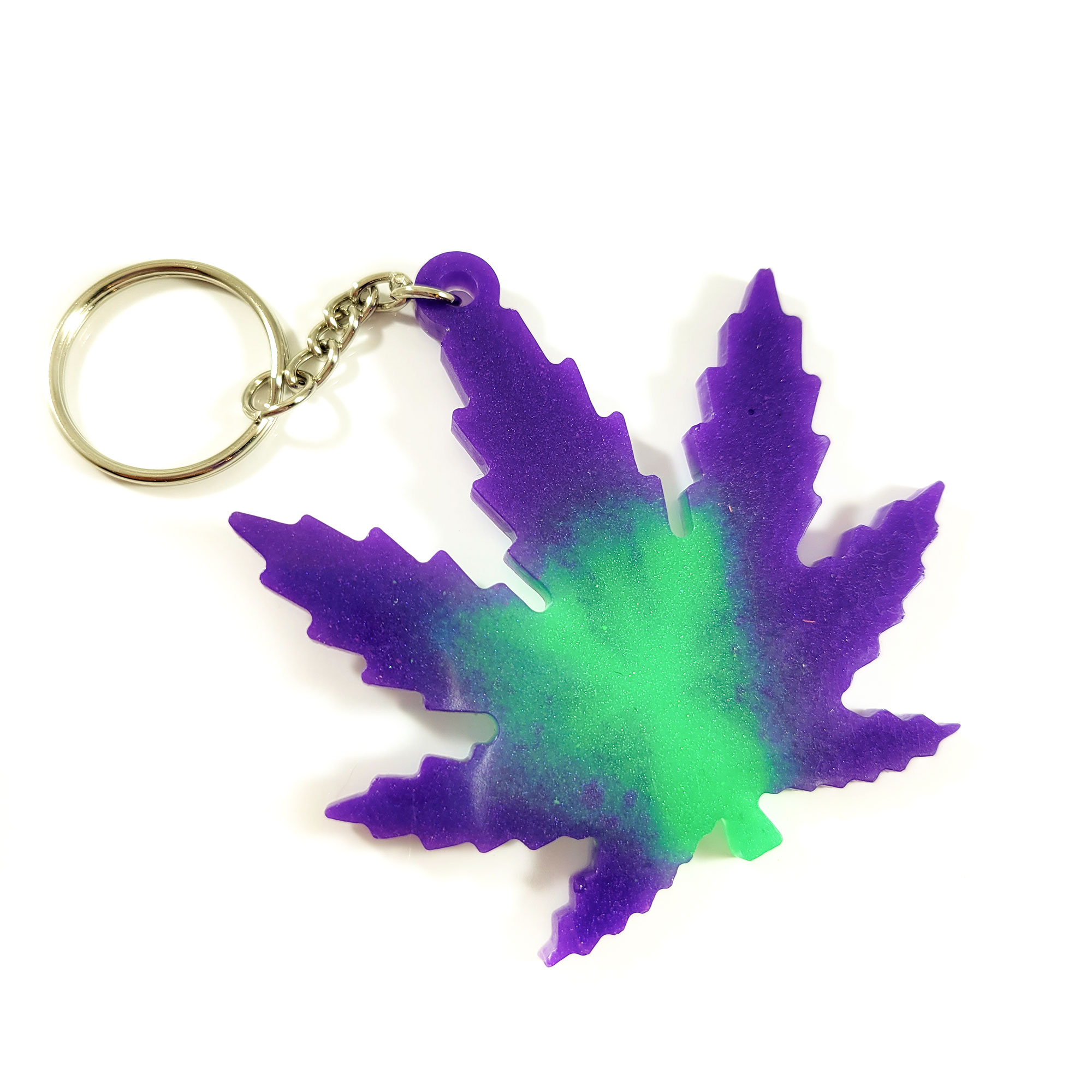 Psychadelic Leaf Keychains by Wilde Designs