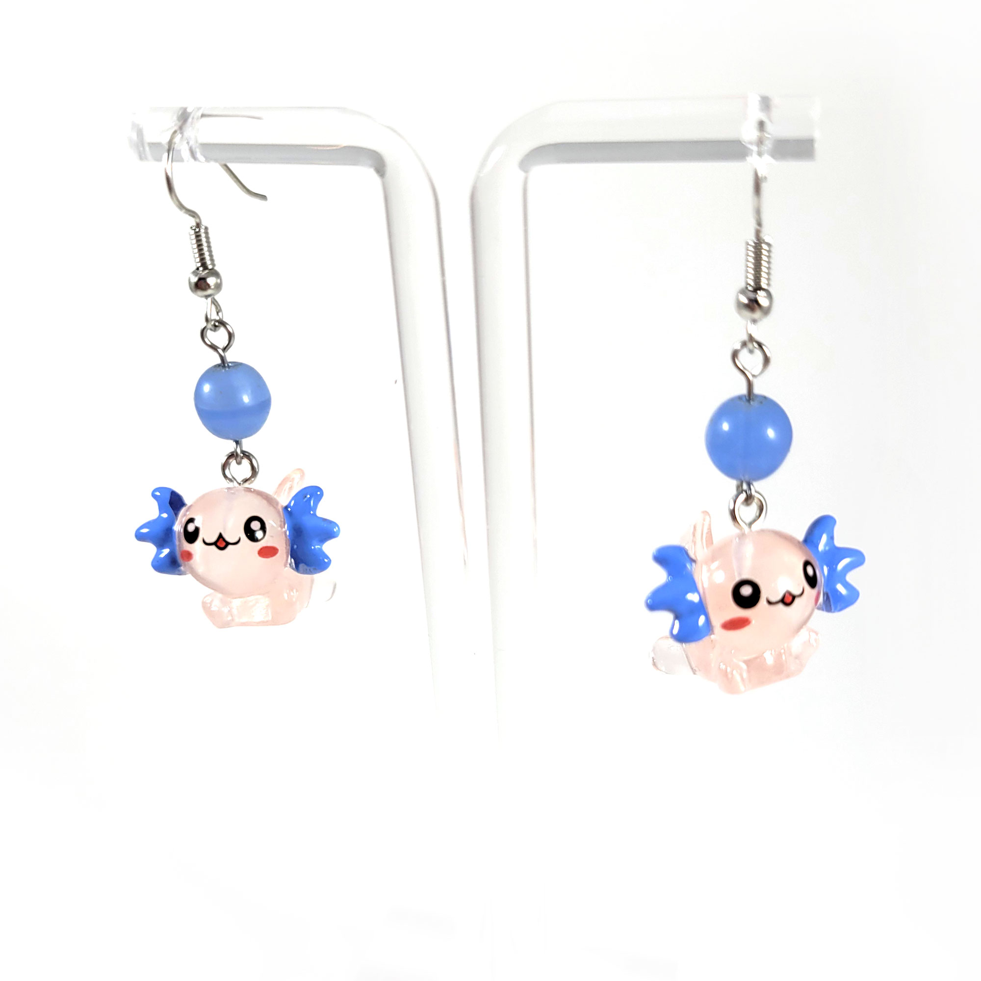 Super Cute Axolotl Earrings by Wilde Designs