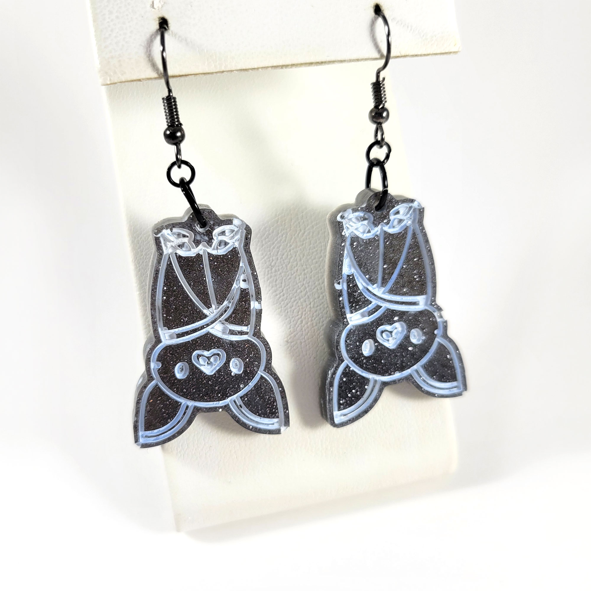 Sleeping Baby Bat Earrings by Wilde Designs