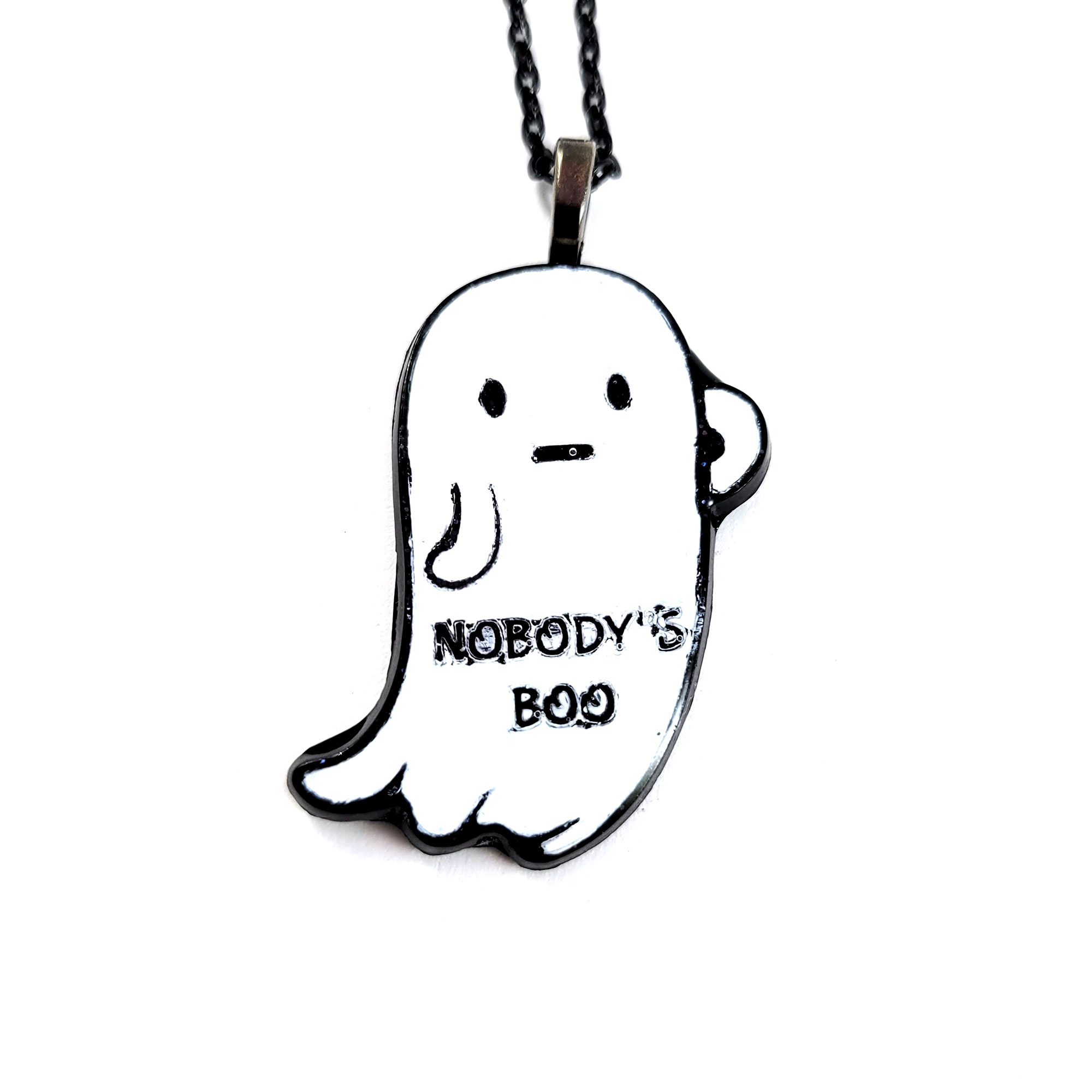 Nobody's Boo Ghost Necklace by Wilde Designs