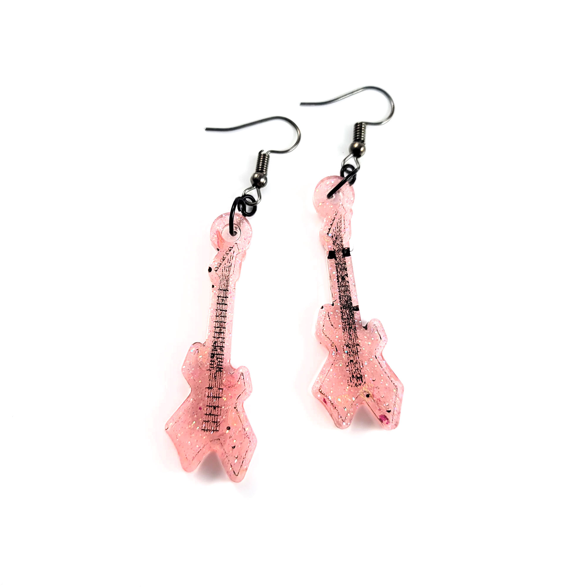 Totally Metal Guitar Earrings by Wilde Designs