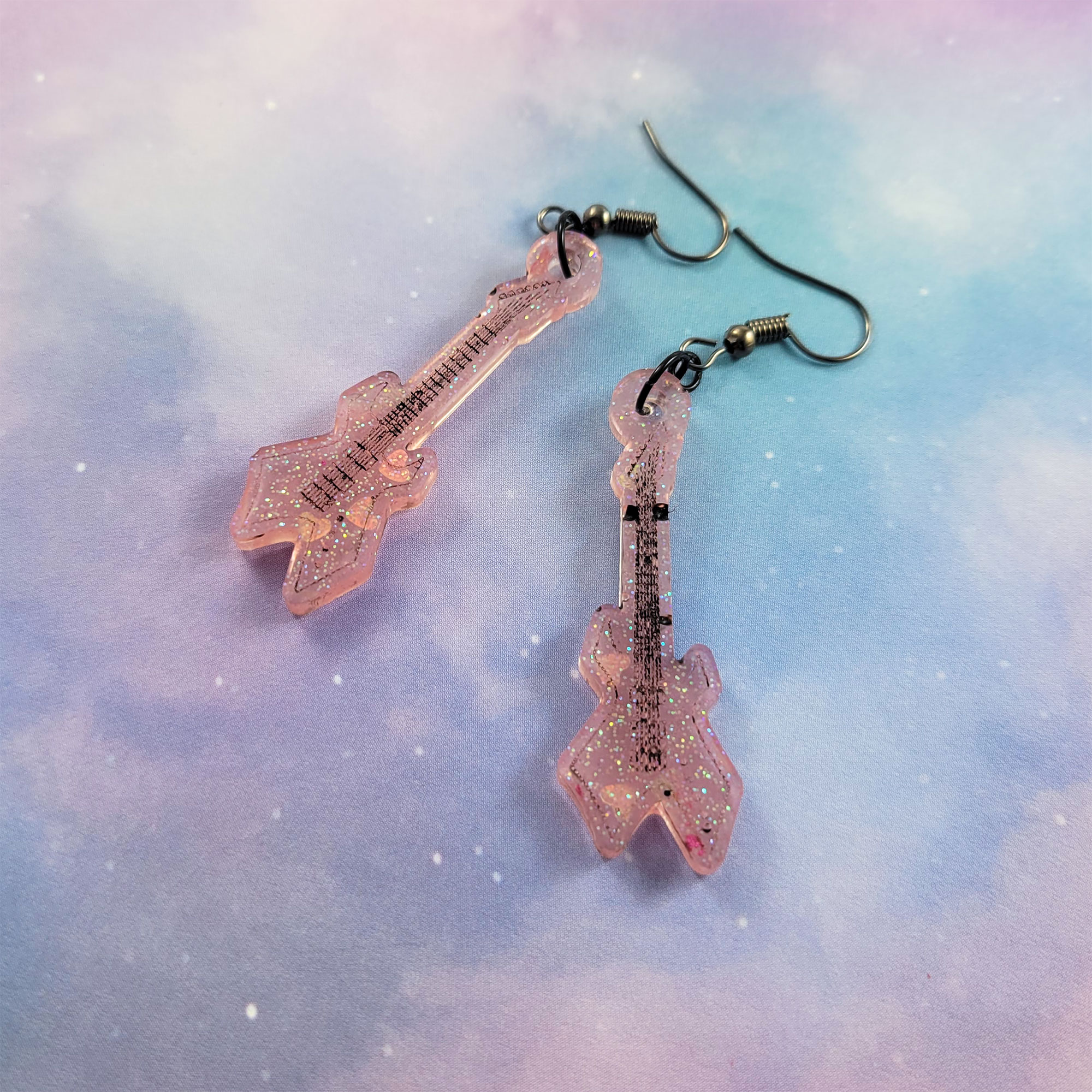 Totally Metal Guitar Earrings by Wilde Designs