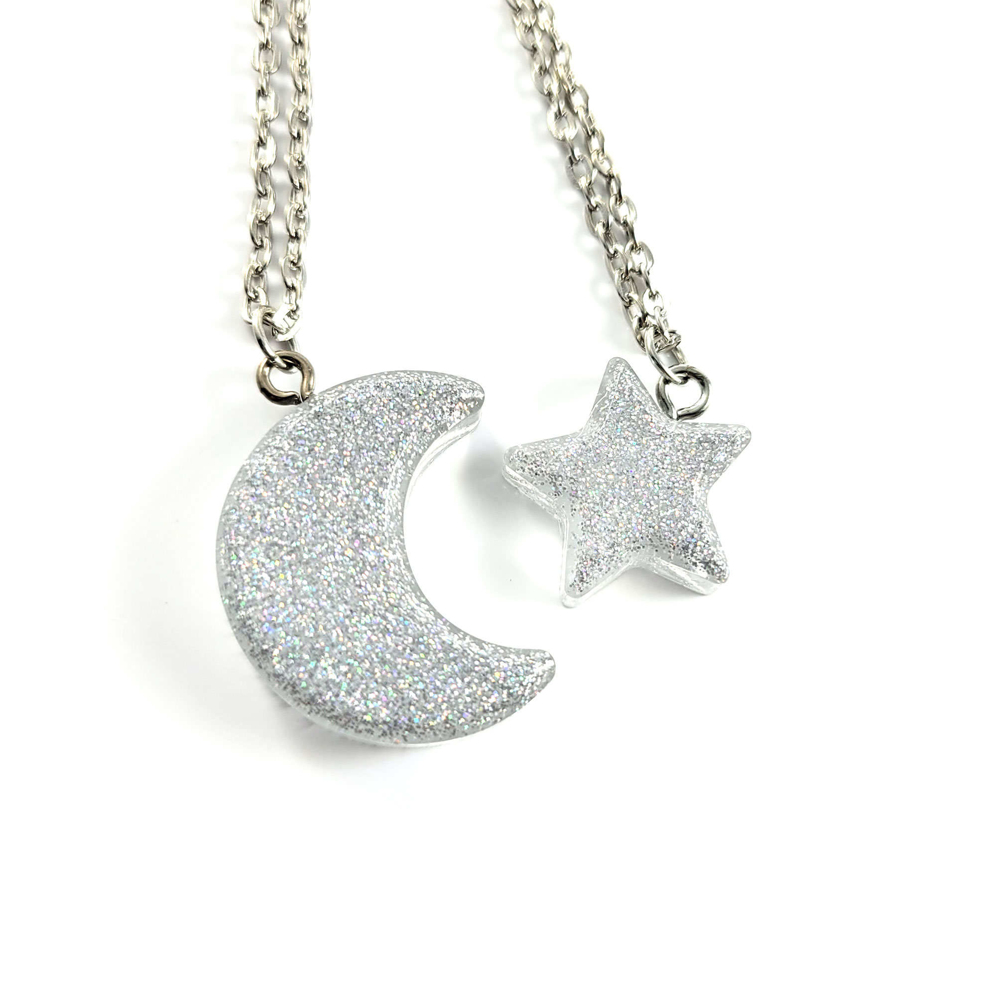 Moon and Stars Friendship Necklaces by Wilde Designs