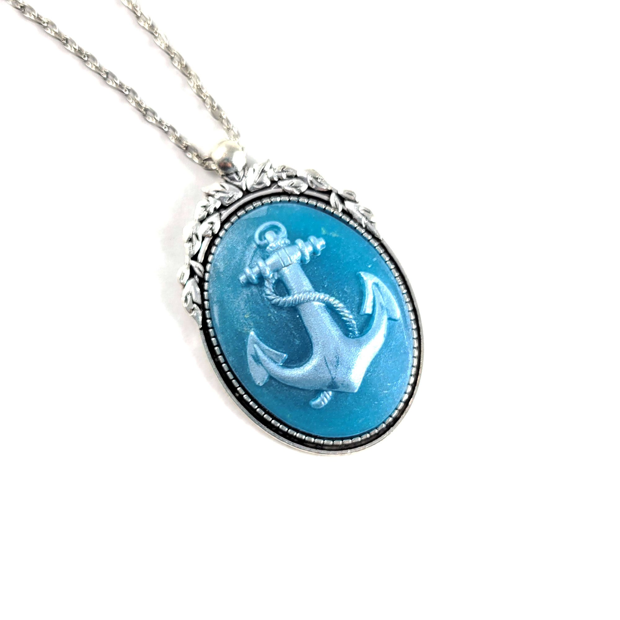 Anchor Cameo Necklaces by Wilde Designs