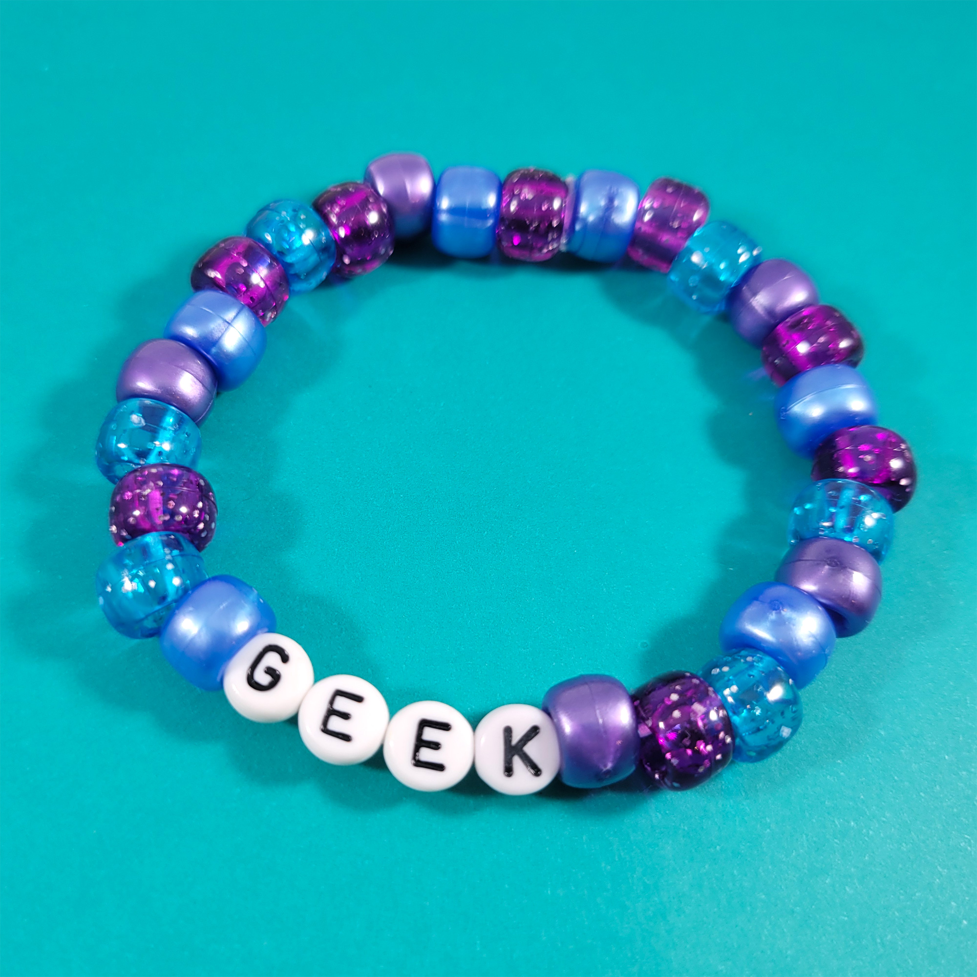 Blue & Purple Geek Bracelet by Wilde Designs