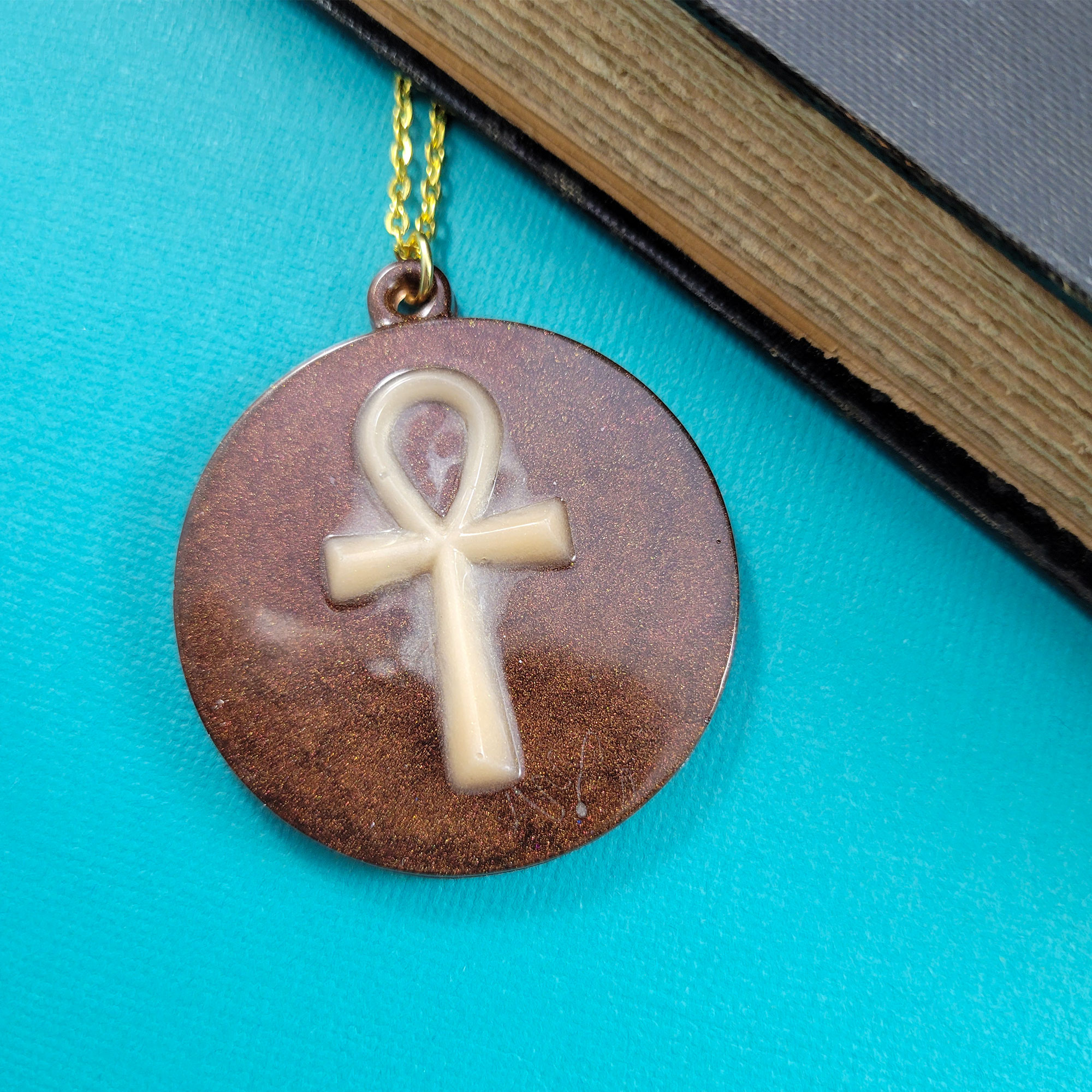 Ankh Medallion Necklace by Wilde Designs