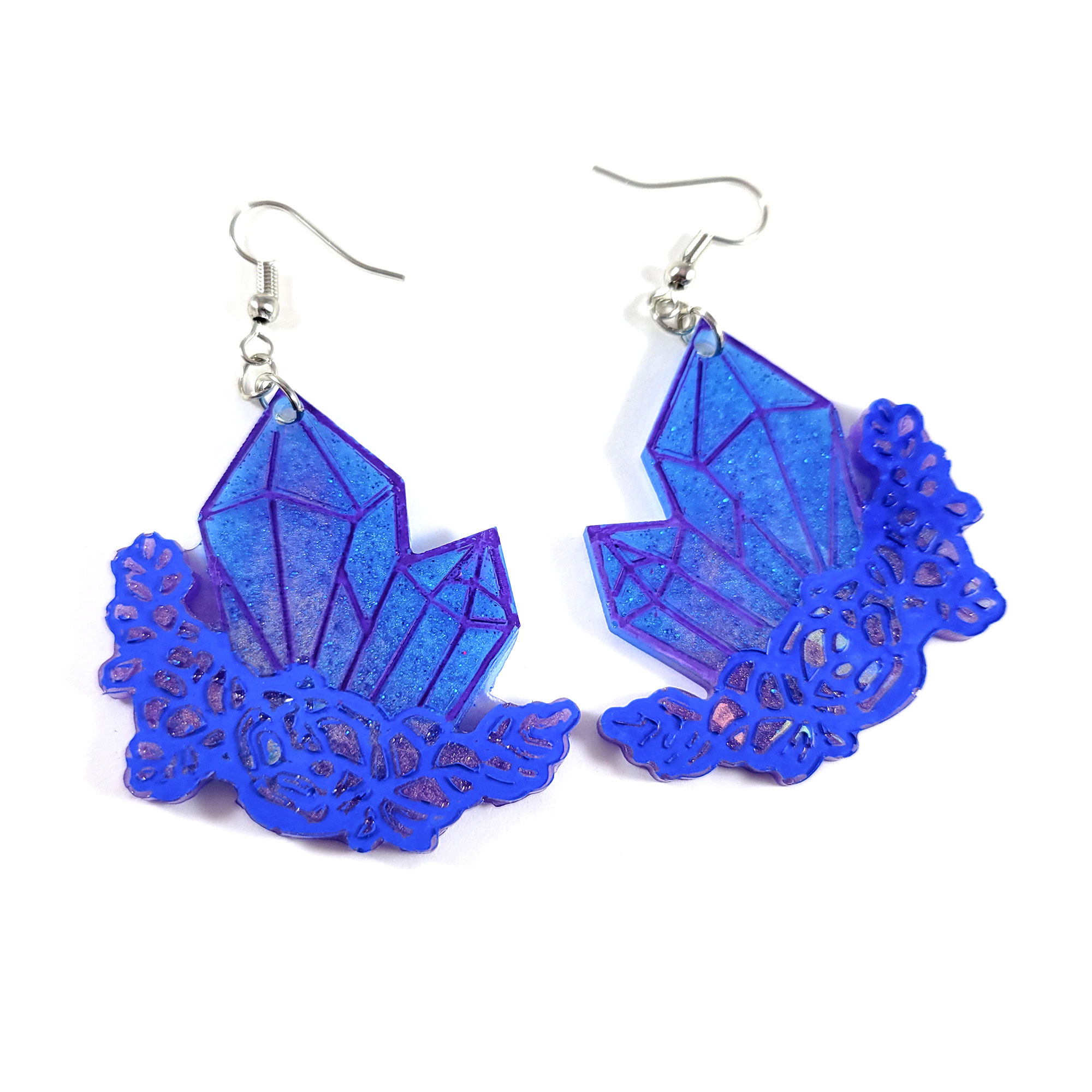 Holo Crystal Cluster Earrings by Wilde Designs