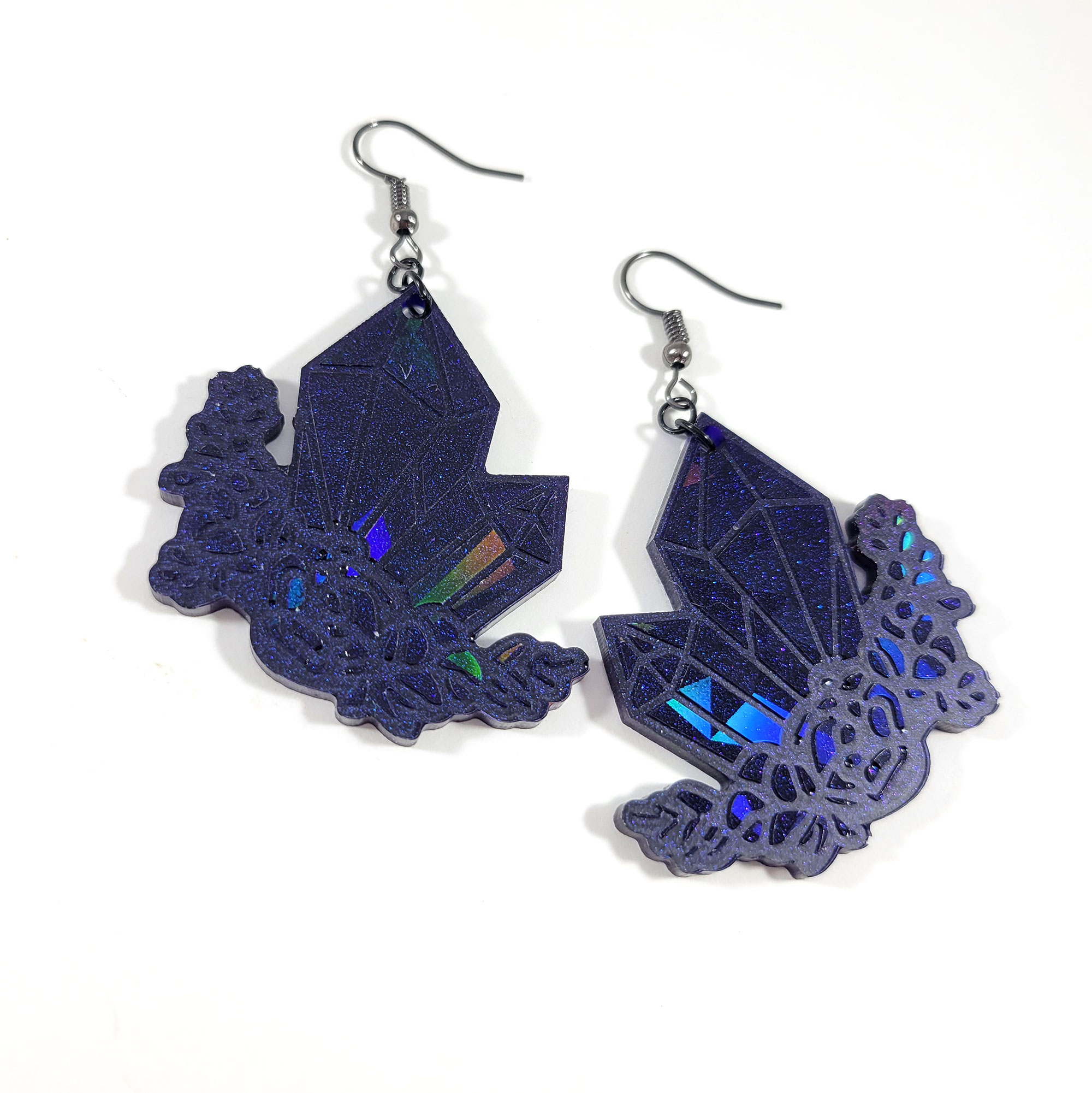 Holo Crystal Cluster Earrings by Wilde Designs