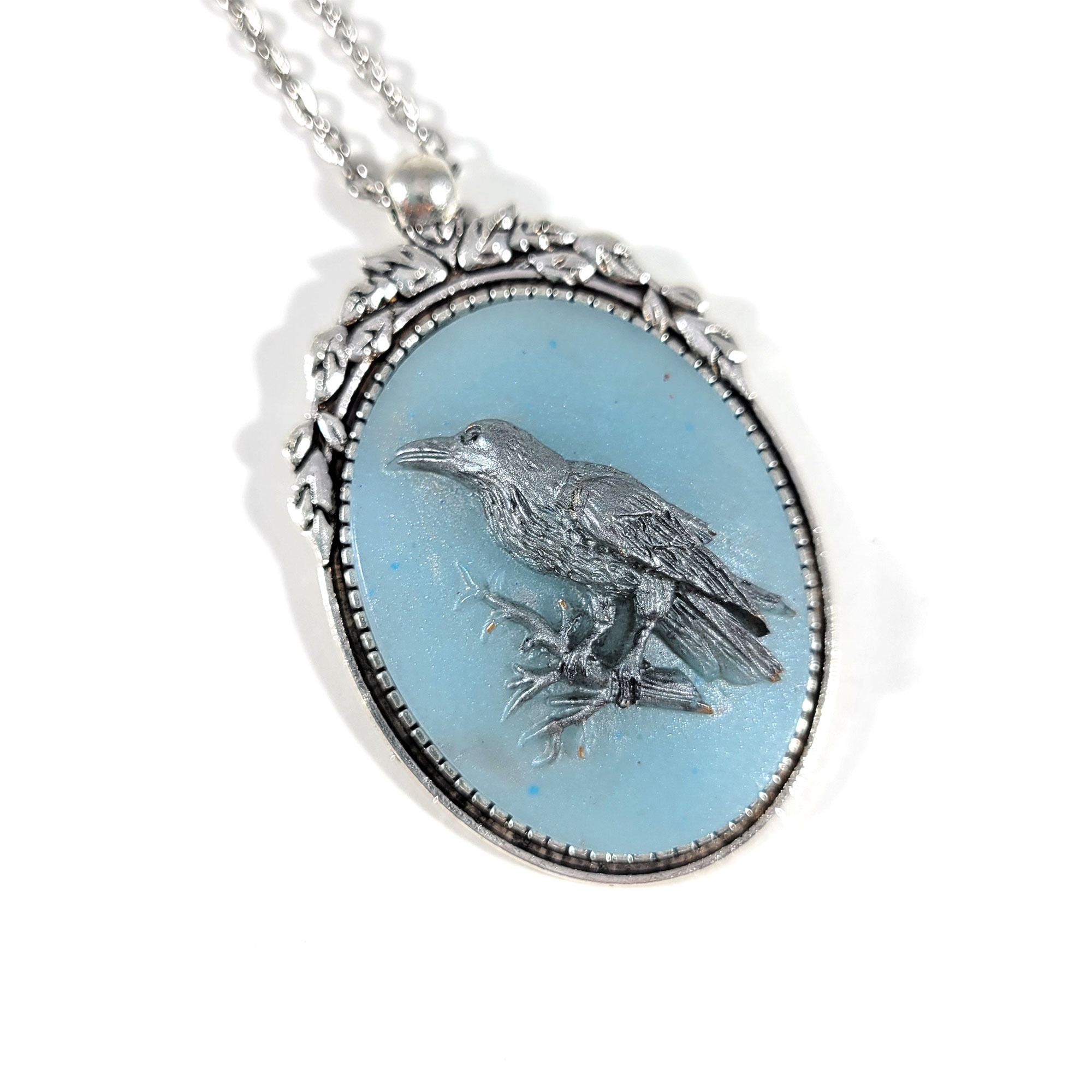 Raven Cameo Necklace by Wilde Designs