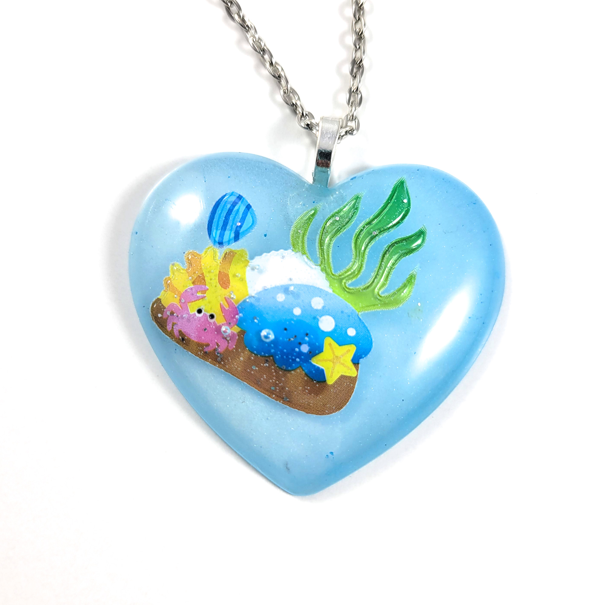 Under the Sea Heart Necklace by Wilde Designs