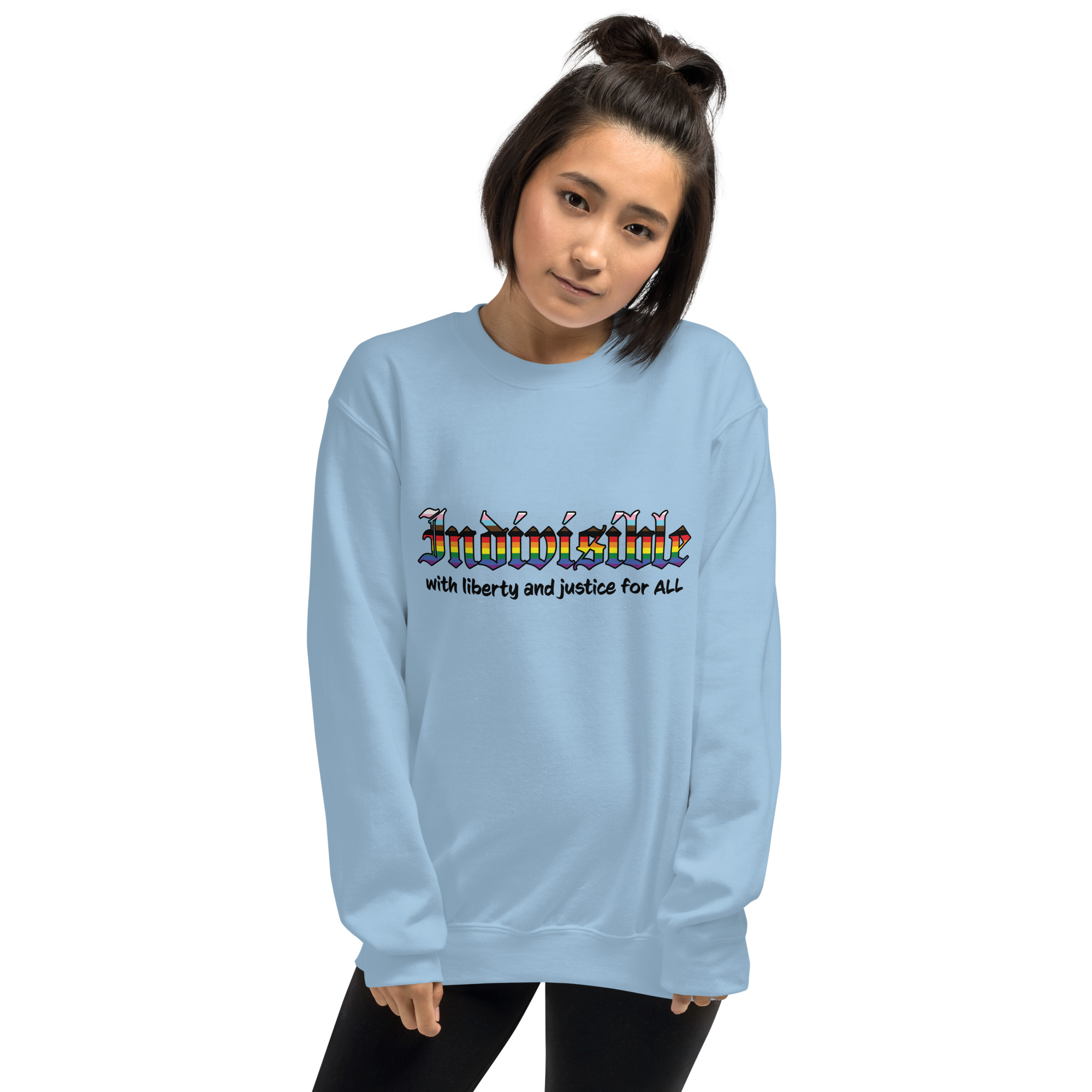 Indivisible Pride Tshirt Sweatshirt by Wilde Designs