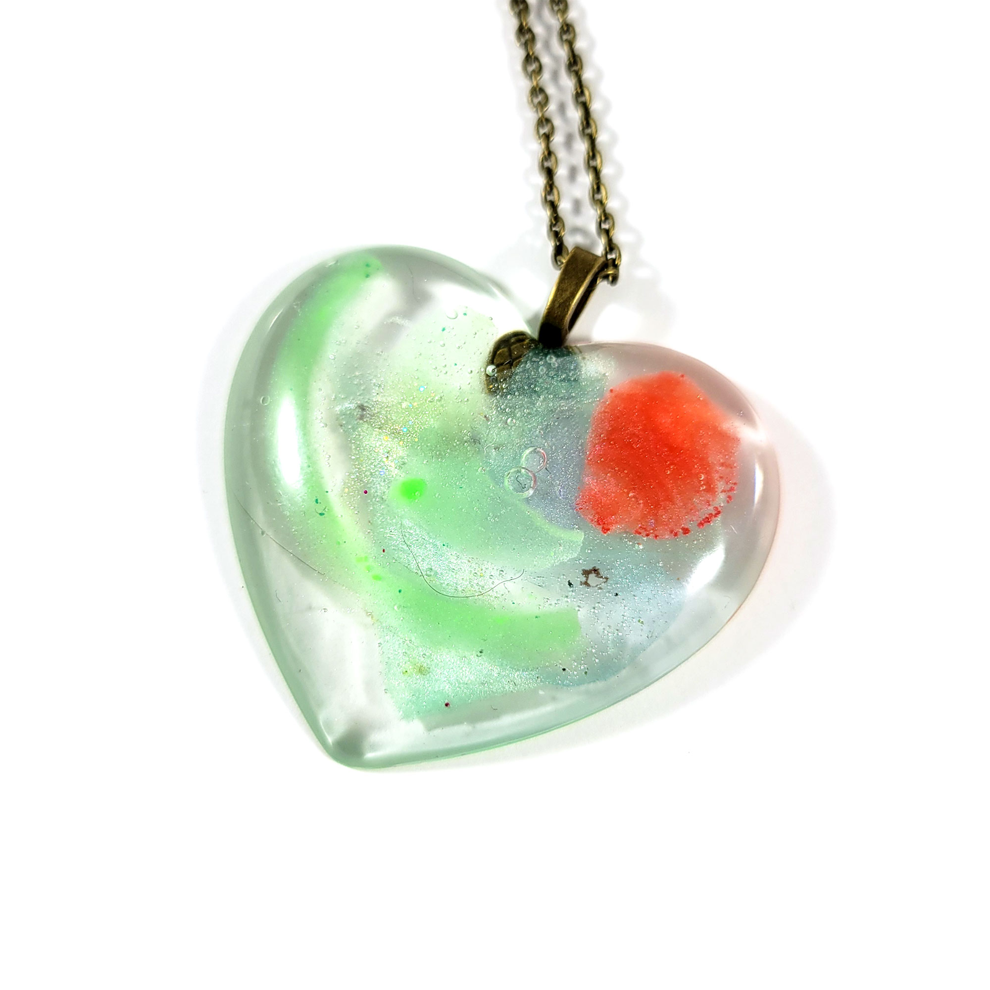 Modern Art Heart Necklace by Wilde Designs