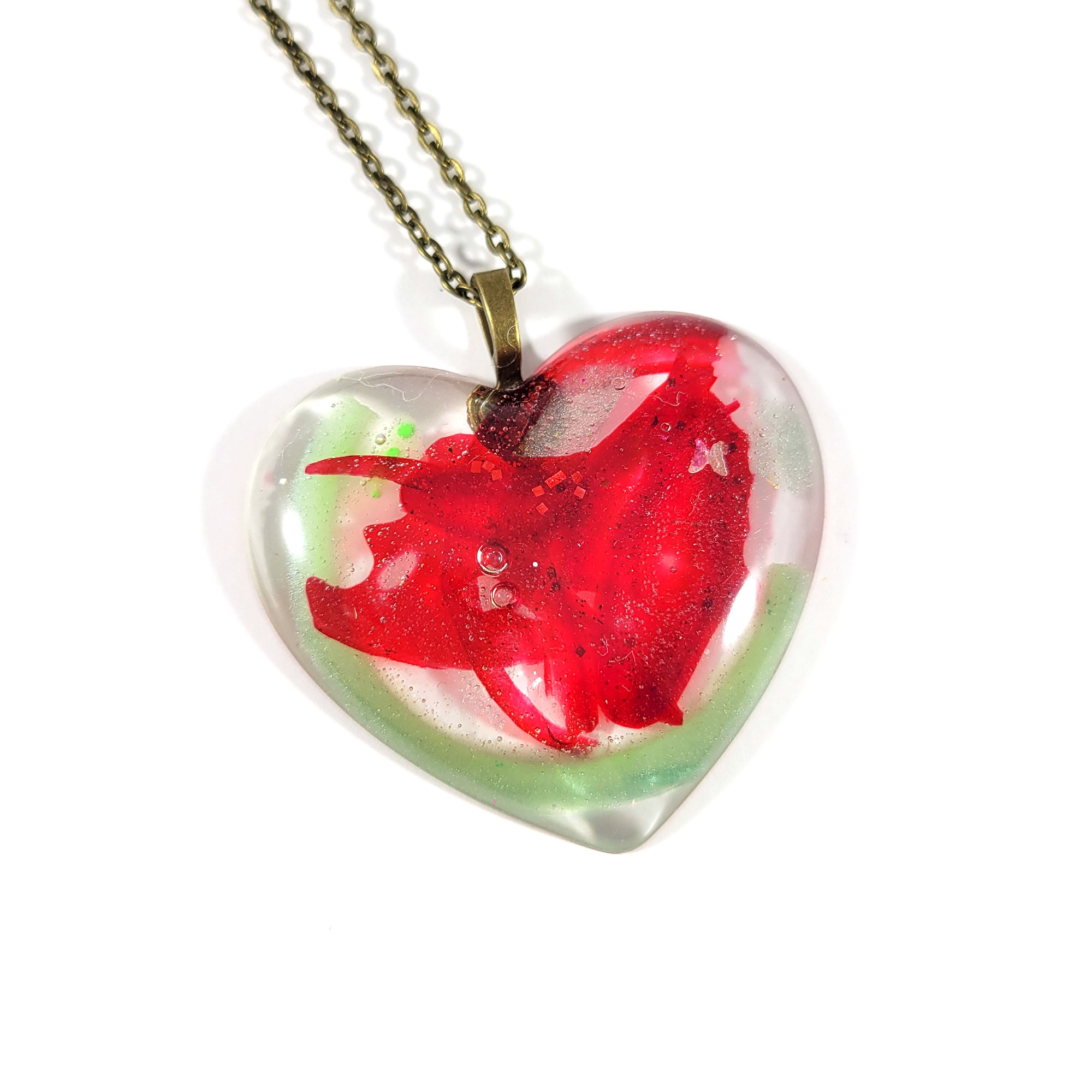 Modern Art Heart Necklace by Wilde Designs