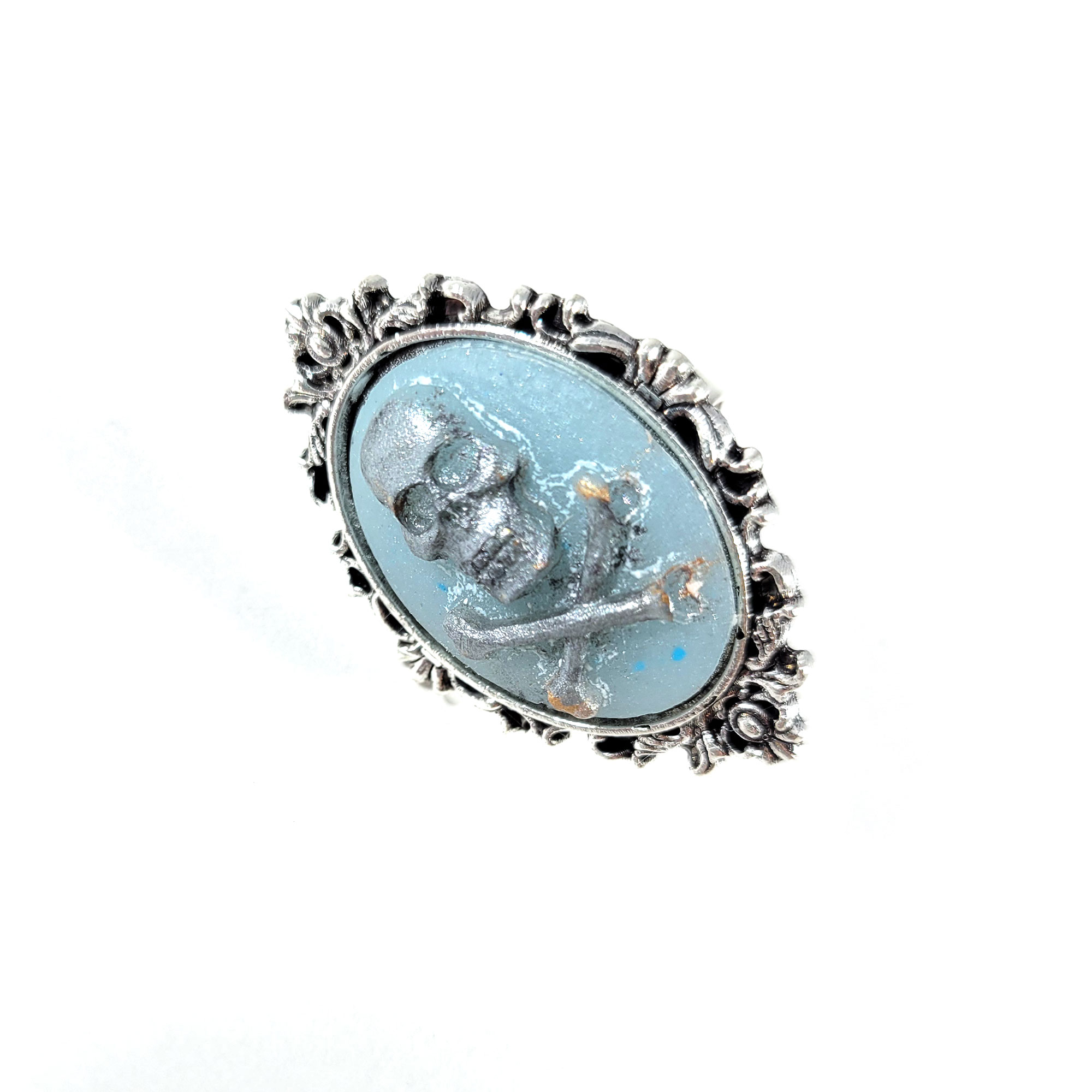 Skull & Crossbones Cameo Ring by Wilde Designs