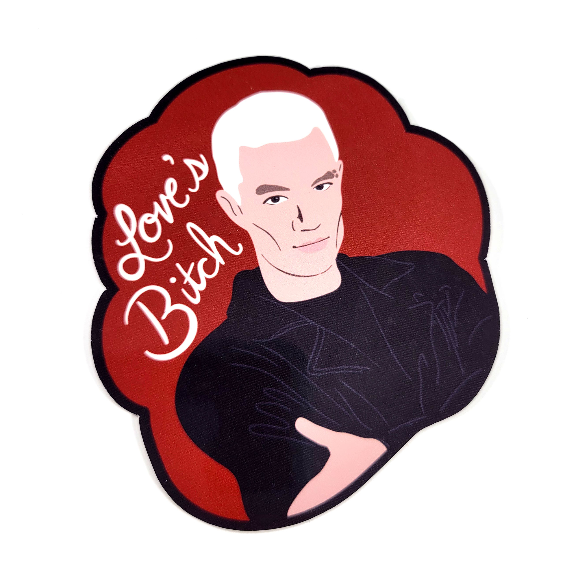 Love's Bitch Vinyl Sticker by Wilde Designs