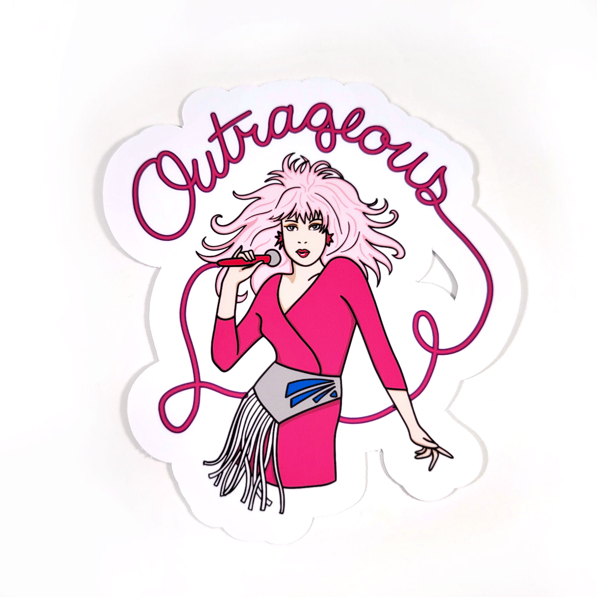 Outrageous Vinyl Sticker by Wilde Designs