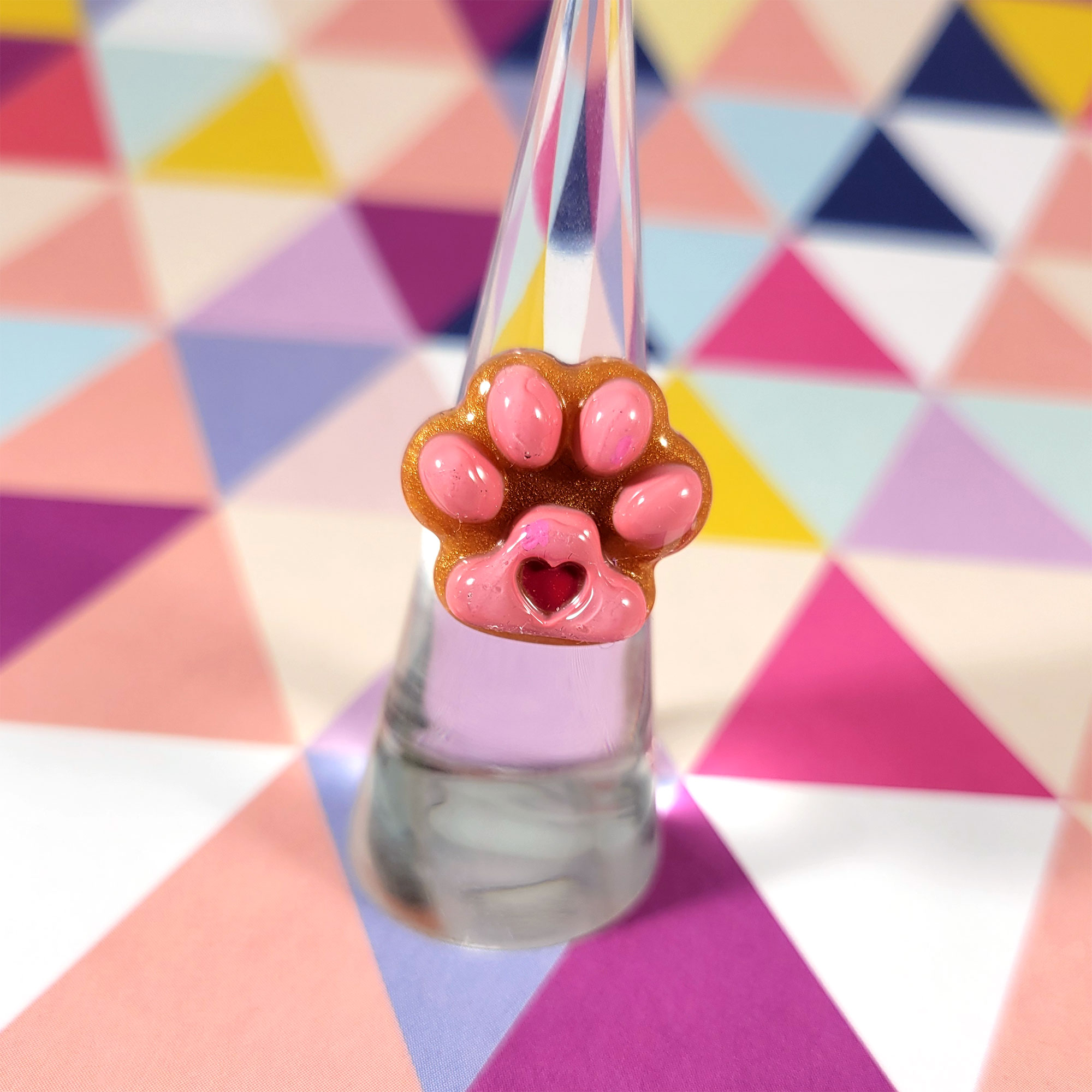 Orange Toe Bean Love Ring by Wilde Designs