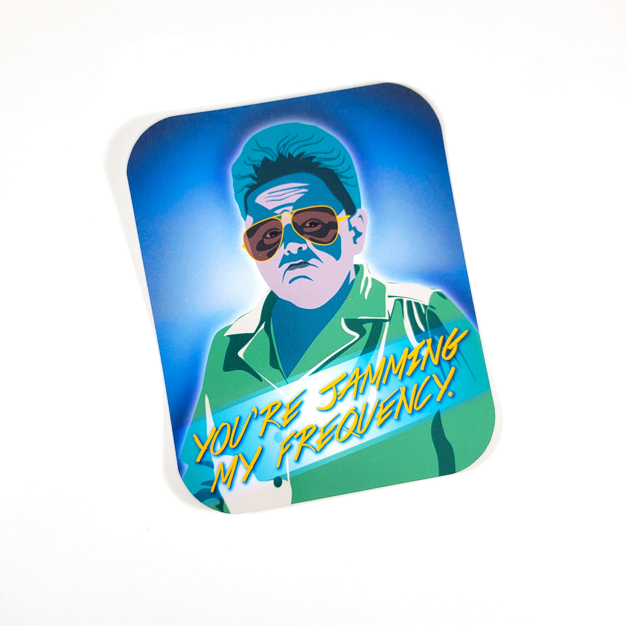 You're Jamming My Frequency Vinyl Sticker by Wilde Designs