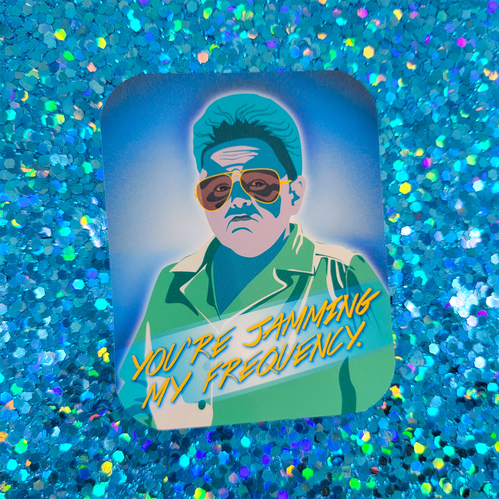 You're Jamming My Frequency Vinyl Sticker by Wilde Designs